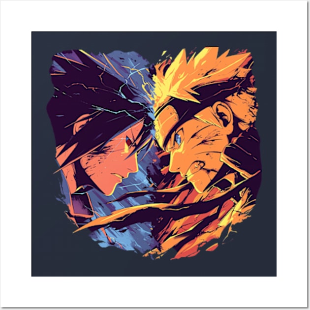 sasuke and naruto Wall Art by StevenBag